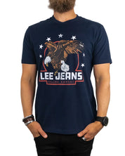 Lee - T-Shirt - Örn - Navy Blå
