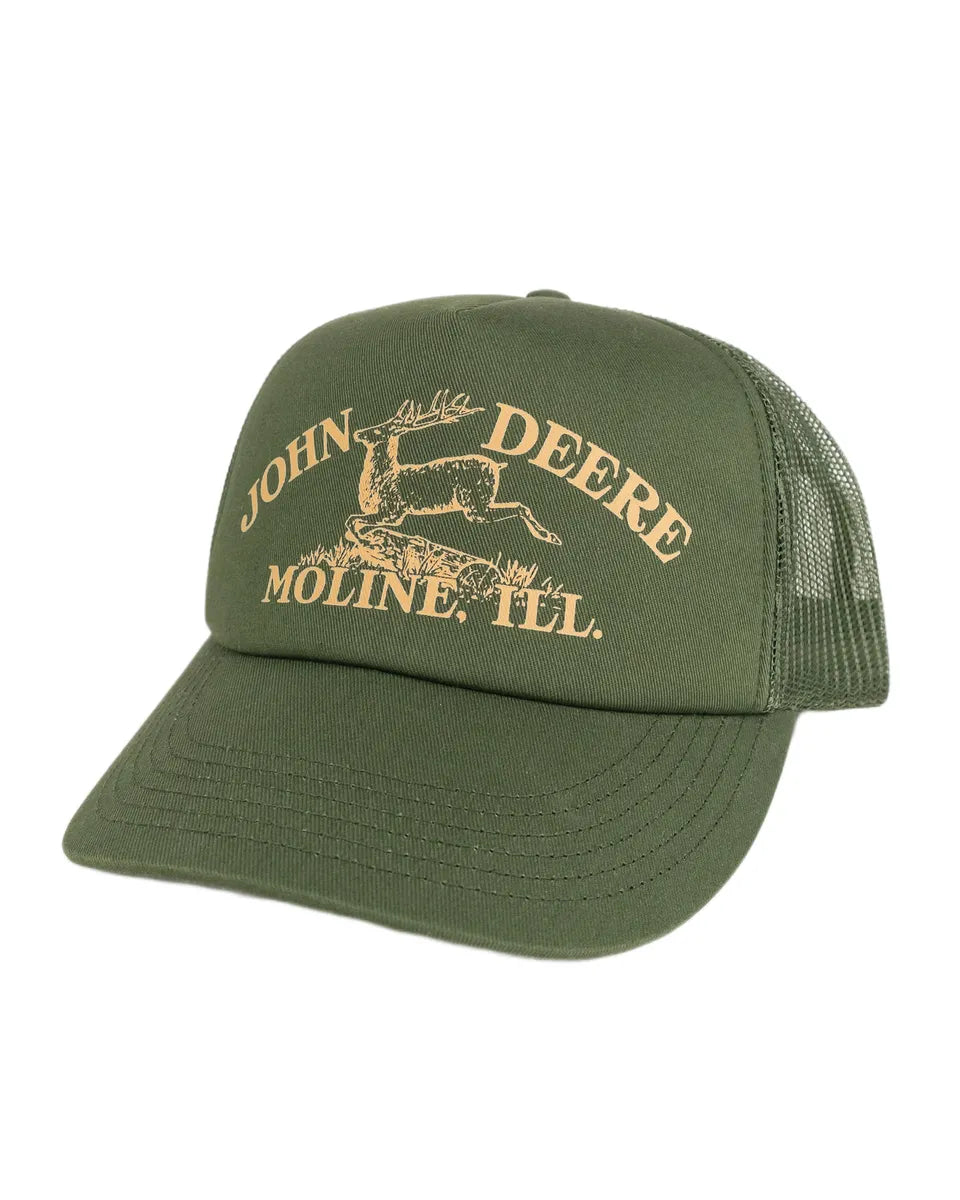 John Deere - Vintage Printad JD Logo TM - Mörkgrön