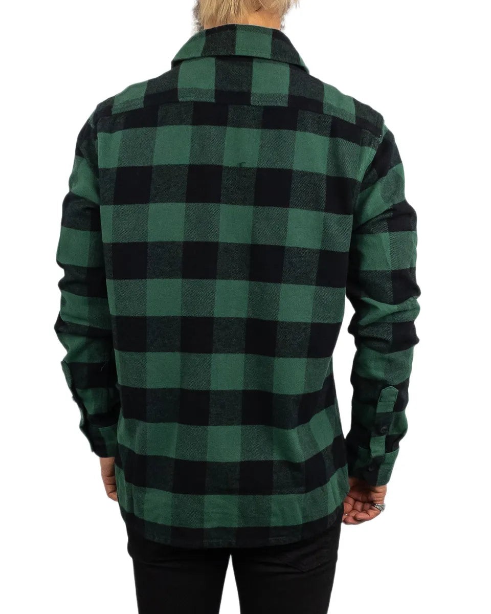 Dickies - Flanellskjorta Rutig - Sacramento Pine - Mörkgrön