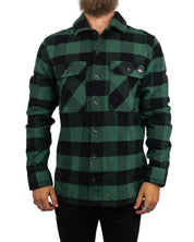 Dickies - Flanellskjorta Rutig - Sacramento Pine - Mörkgrön