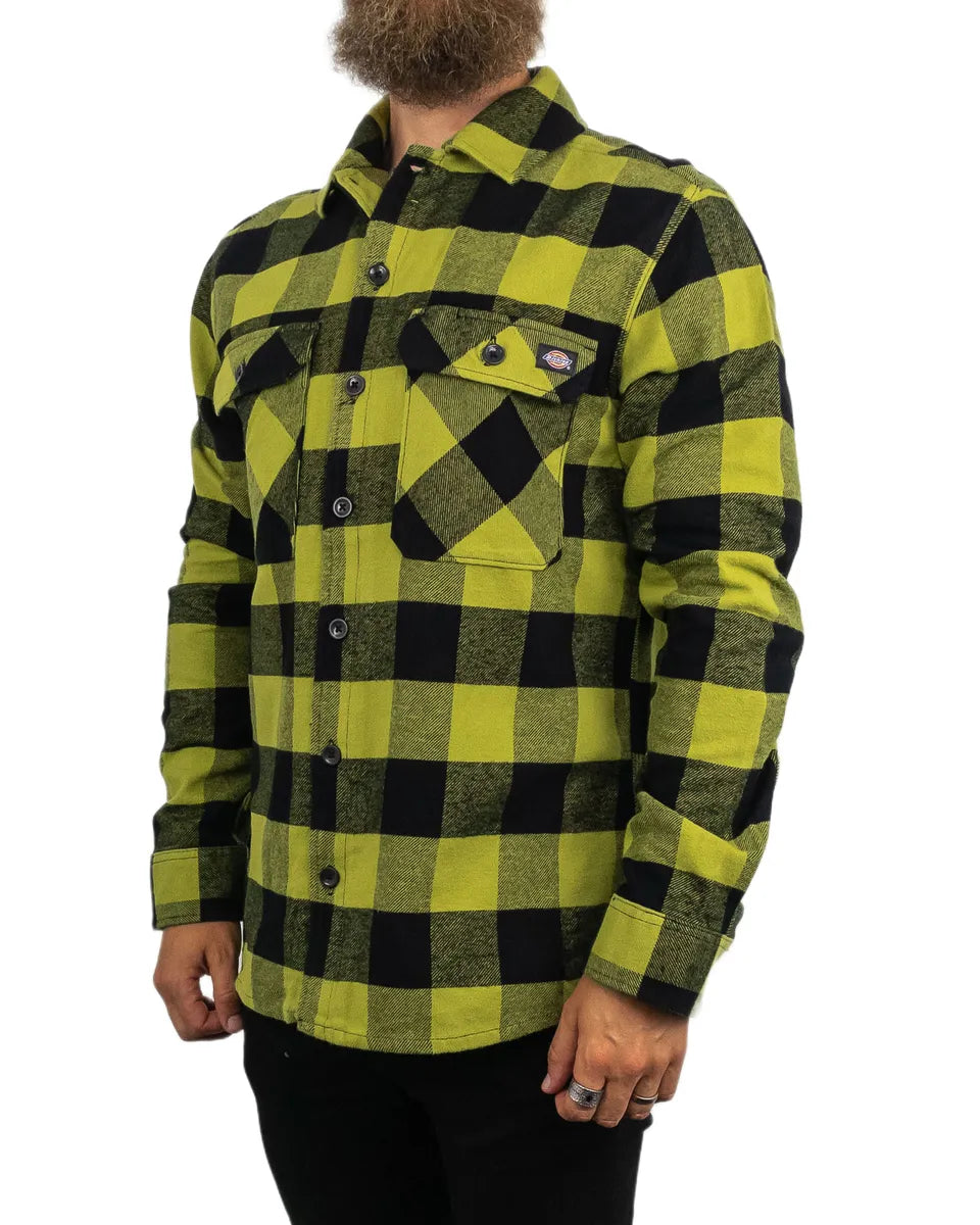Dickies - Flanellskjorta Rutig - Sacramento Evergreen - Grön