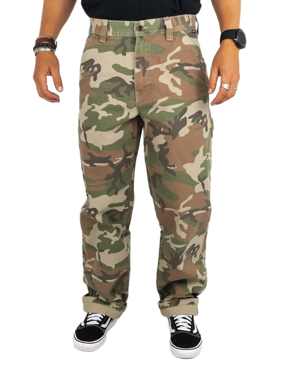 Vans - Drill Chore Canvas Byxor - Vintage Camo