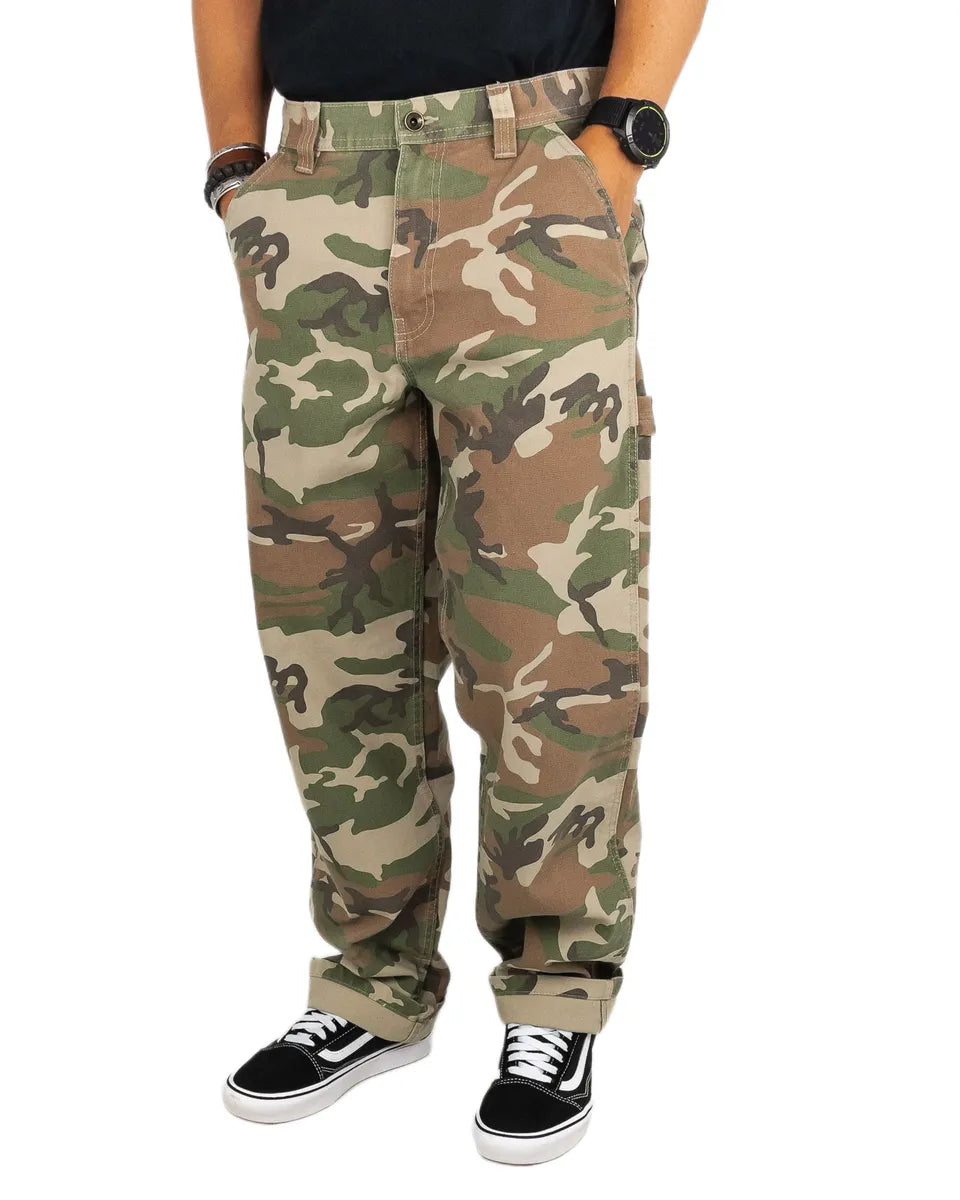 Vans - Drill Chore Canvas Byxor - Vintage Camo