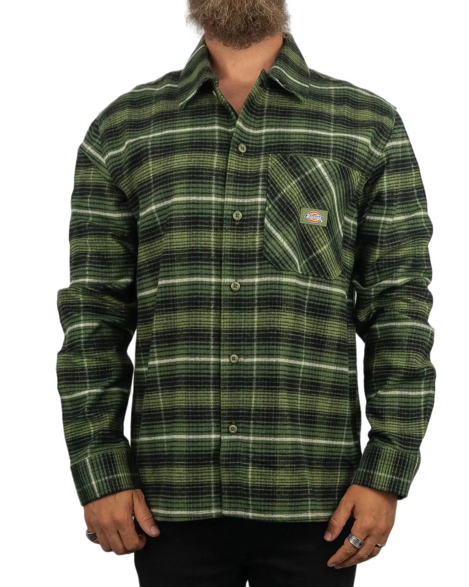 Dickies - Flanellskjorta Rutig - Check Cypress - Grön
