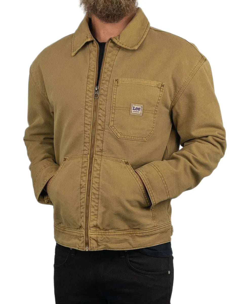 Lee - Canvas Jacka Workwear Fodrad- 91W - Beige