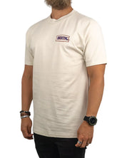Brixton - T-Shirt - Blå blixt - Lightning - Beige