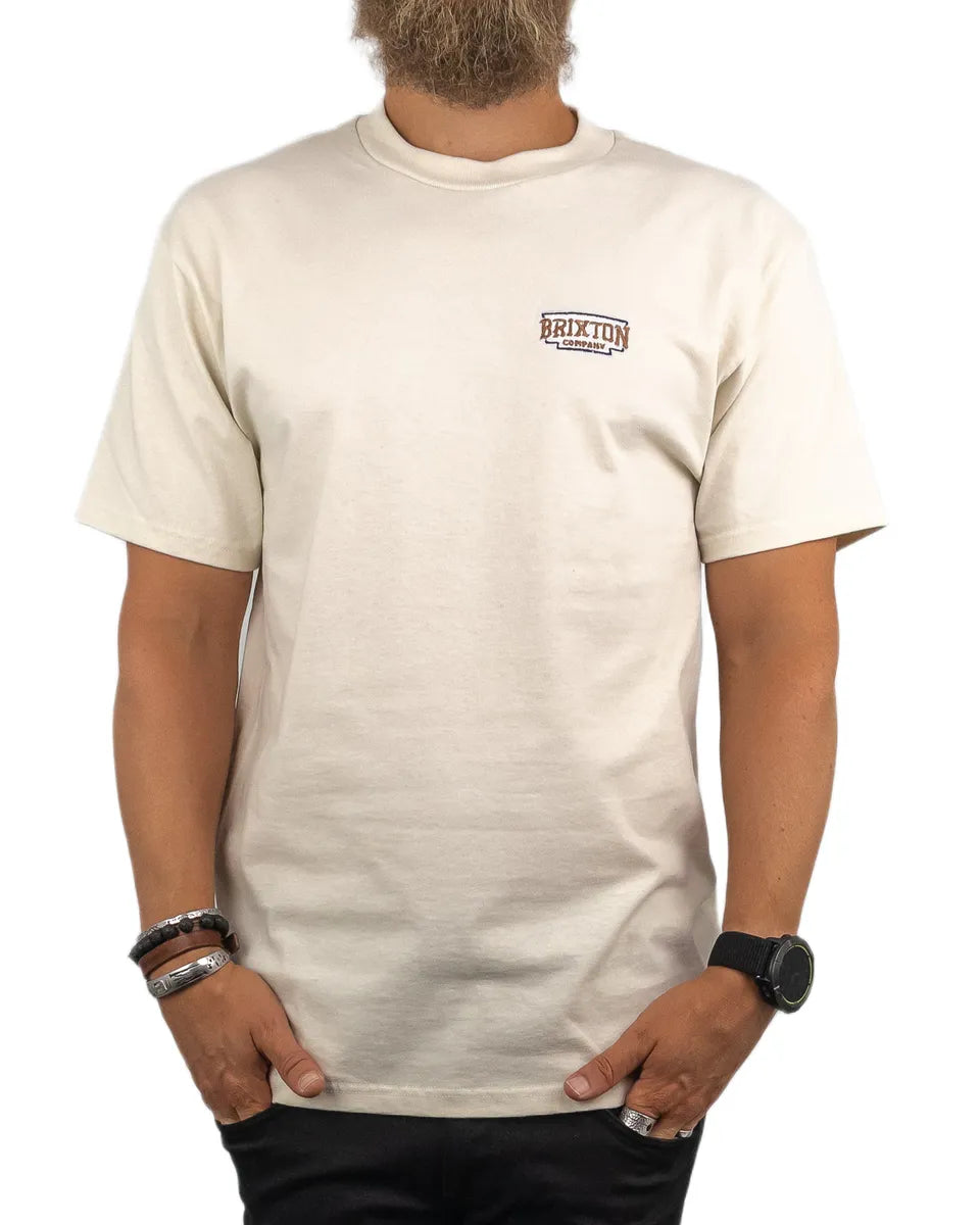 Brixton - T-Shirt - Pierson - Gräddvit