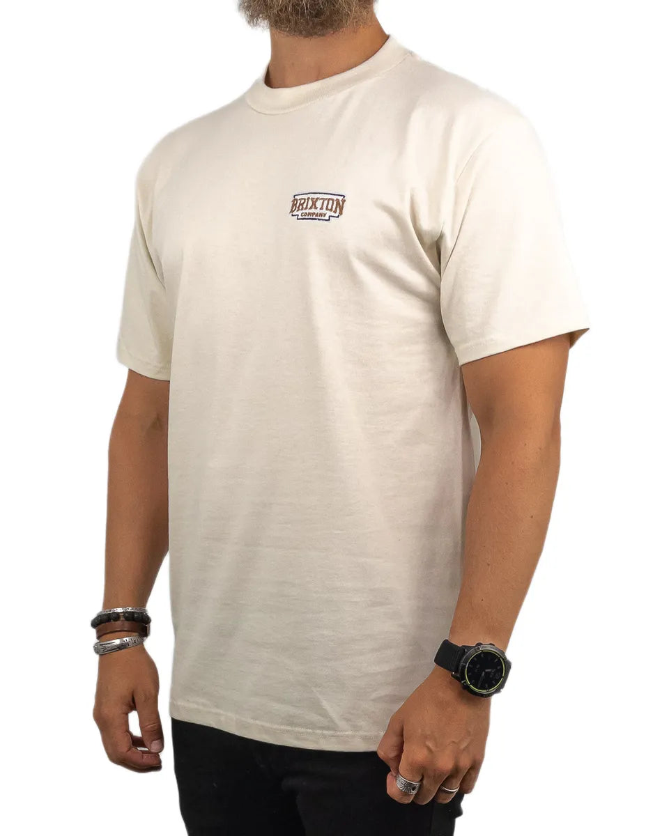 Brixton - T-Shirt - Pierson - Gräddvit