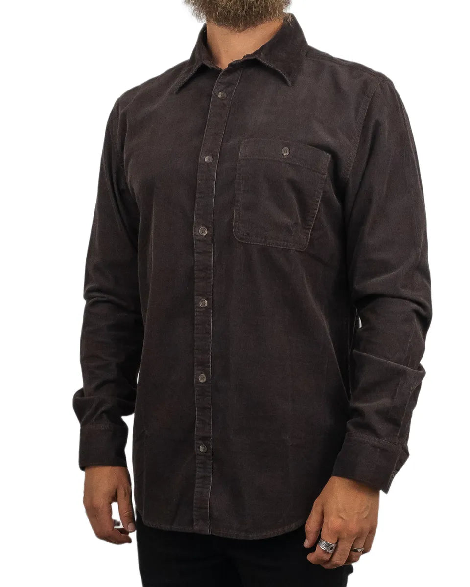 Wrangler - Manchester Skjorta - Mole - Brun