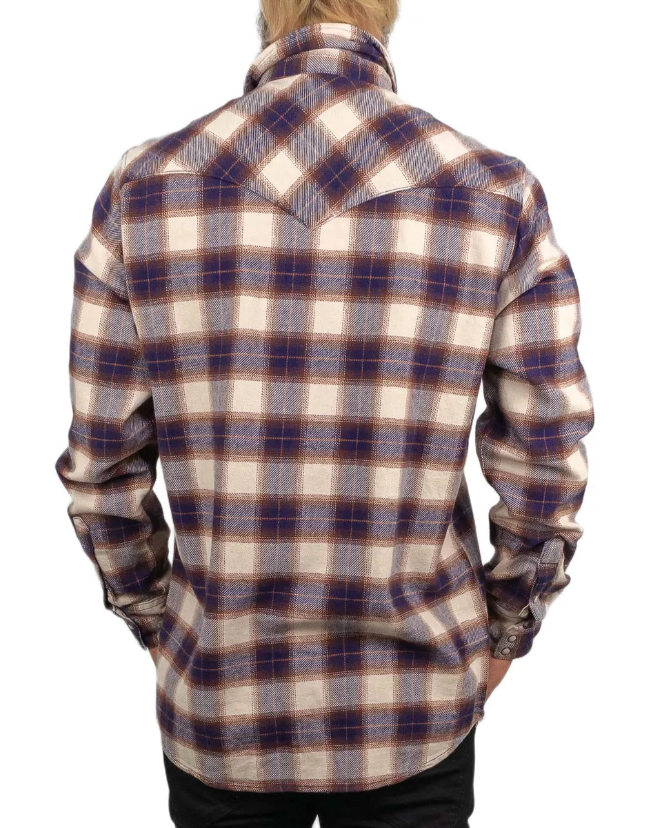 Wrangler - Flanell Skjorta Rutig - Western - Blå
