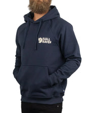 Fjällräven - Hoodie - Stitched Logo - Marinblå