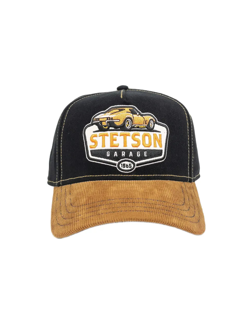 Stetson - Keps med Manchesterskärm - Garage - Svart/Brun