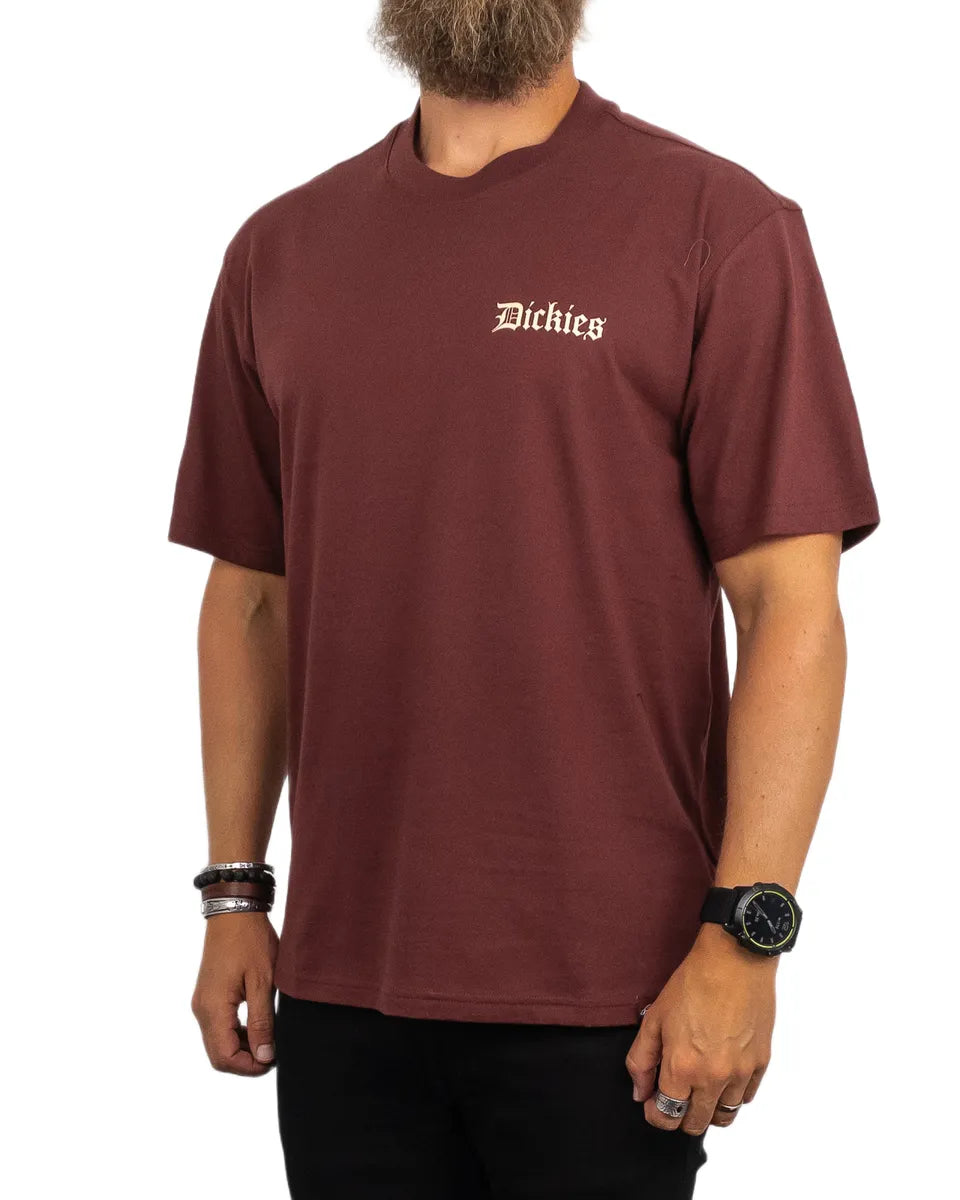 Dickies - T-Shirt - Seafood Diner - Vinröd