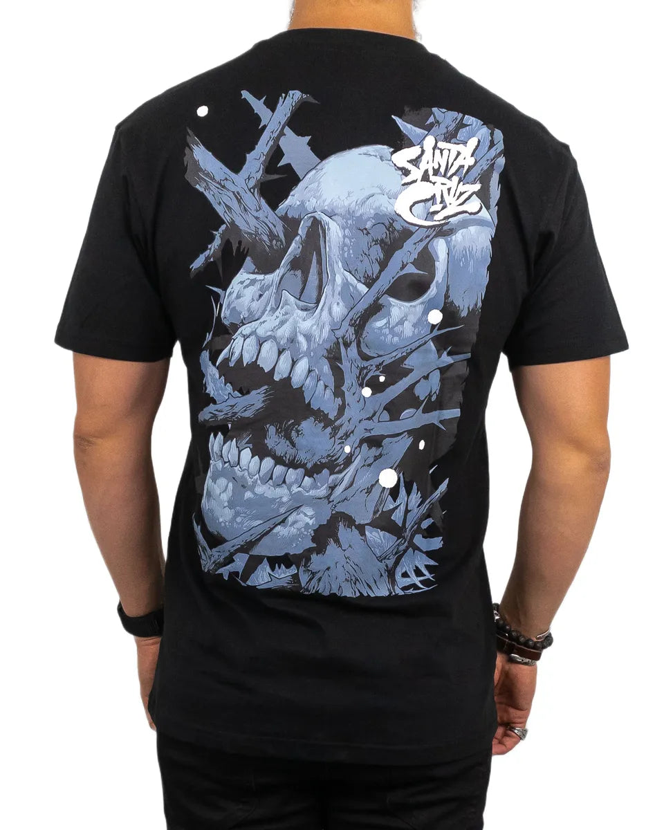 Santa Cruz - T-Shirt med Döskalle - Deathtrap - Svart