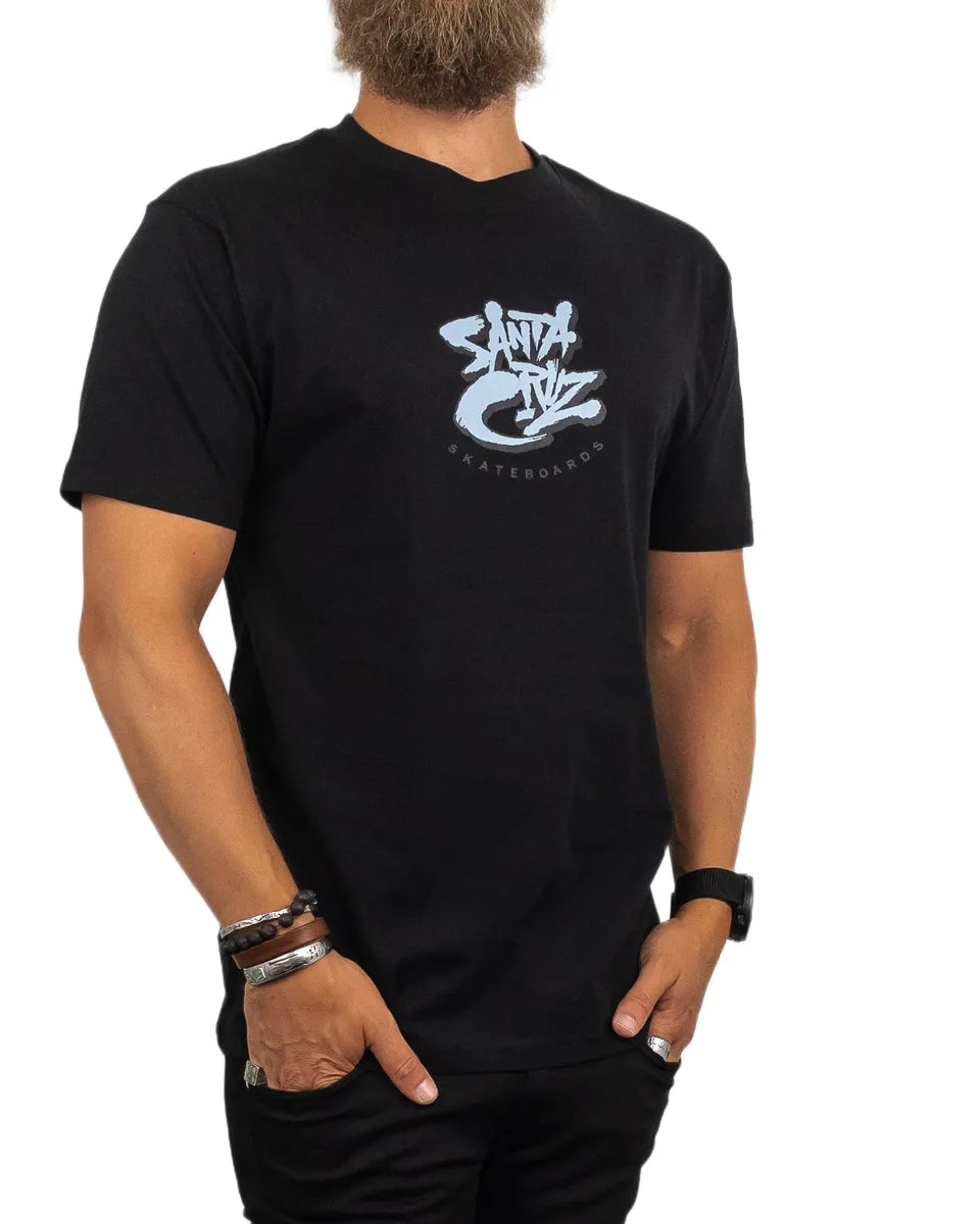 Santa Cruz - T-Shirt med Döskalle - Deathtrap - Svart