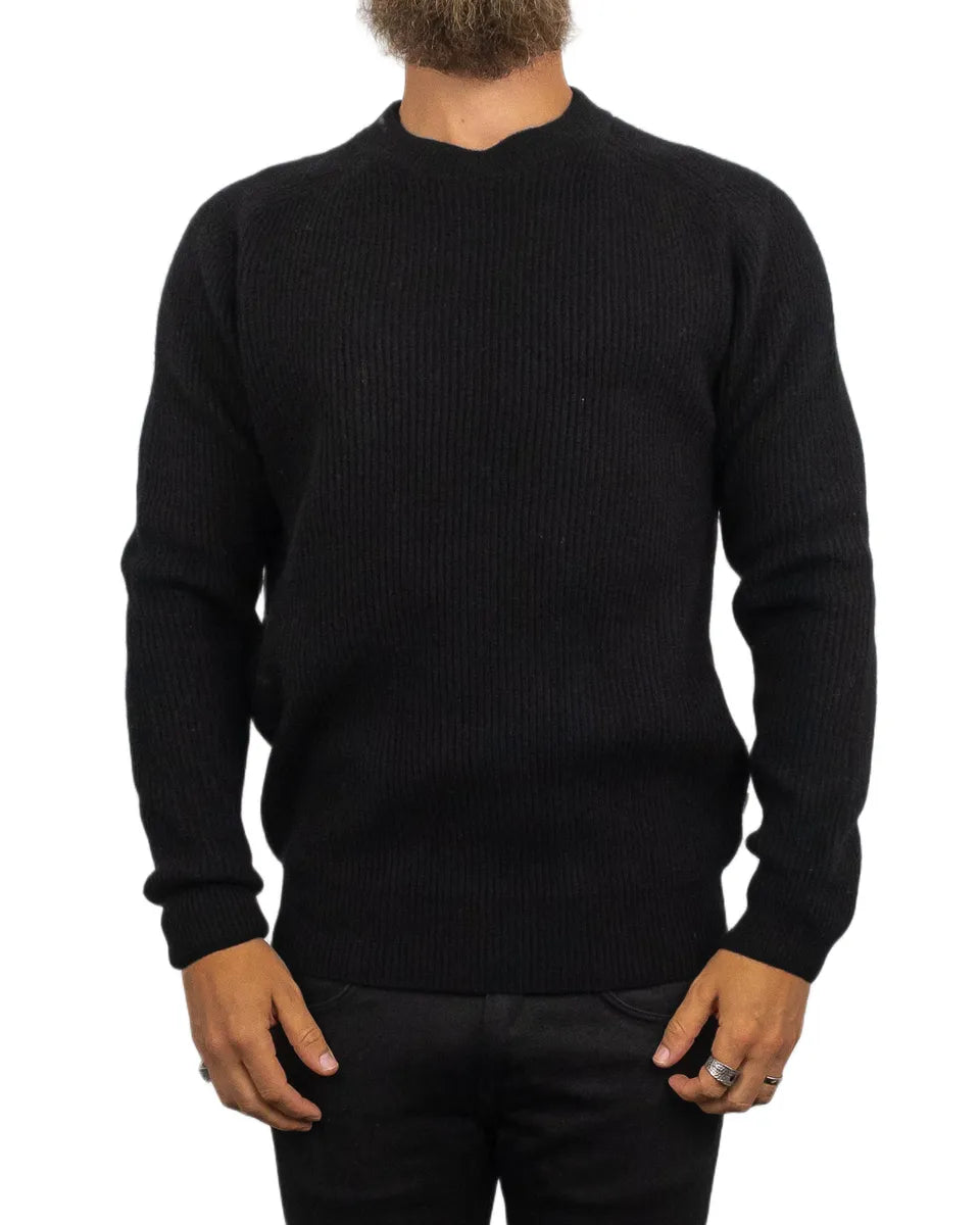 Resteröds - Ull Sweatshirt - Michael Pullover - Svart