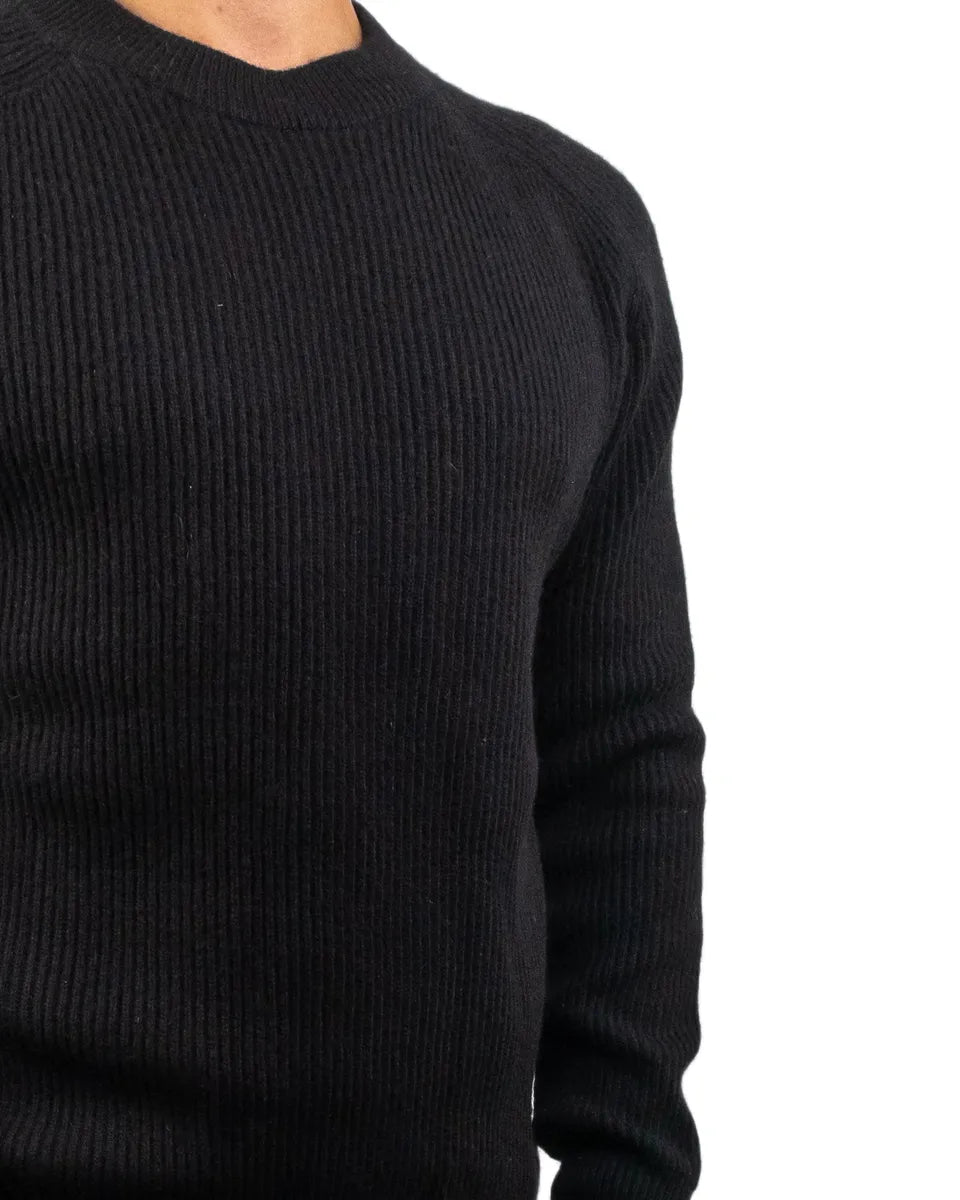 Resteröds - Ull Sweatshirt - Michael Pullover - Svart