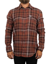 Wrangler - Skjorta Rutig - Fired - Röd