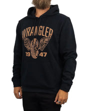 Wrangler - Hoodie - Americana Däck - Svart