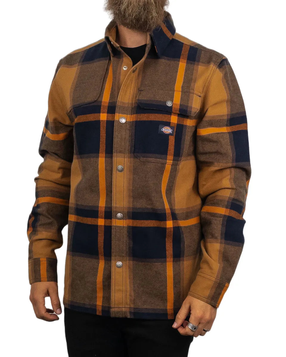 Dickies - Flanellskjorta Rutig - Nimmons - Brun