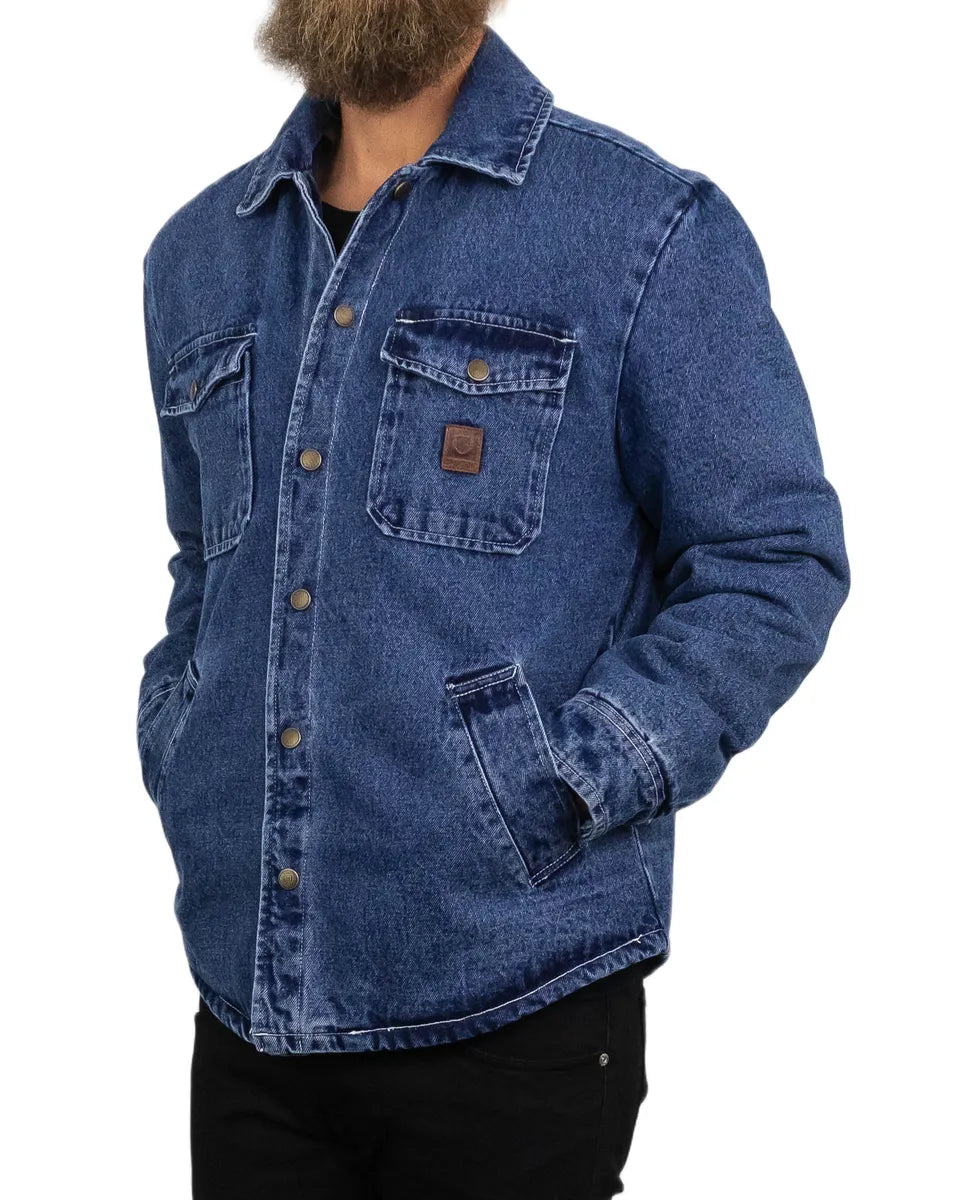 Brixton - Fodrad Jeansjacka - Durham - Blå