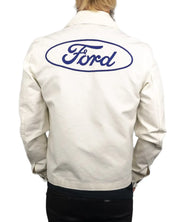 Brixton - Canvasjacka Ford Motors - Vit