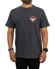 Brixton - T-Shirt - Örn - Waller - Tvättad Grå