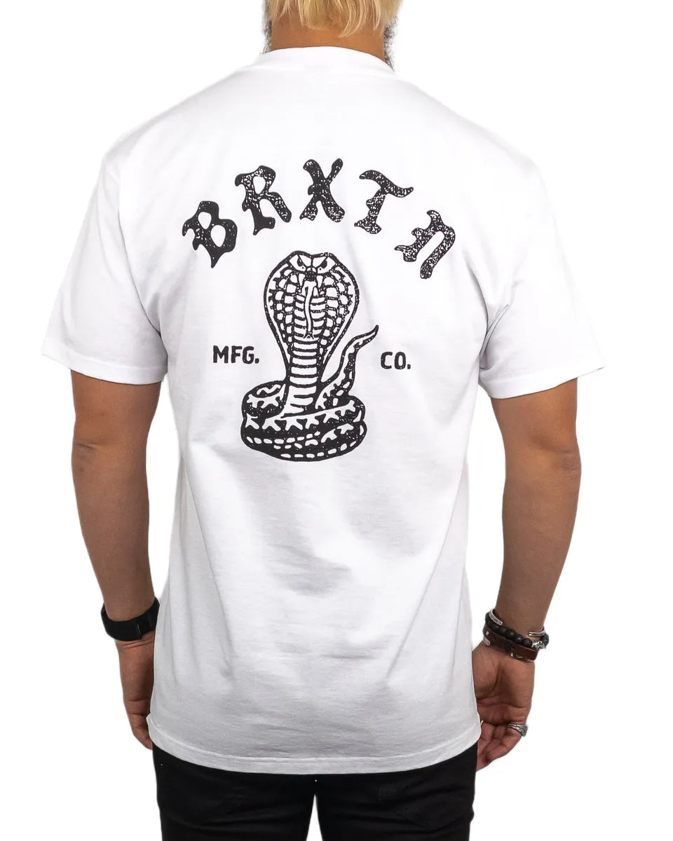 Brixton - T-Shirt - Kobra - Darver - Vit