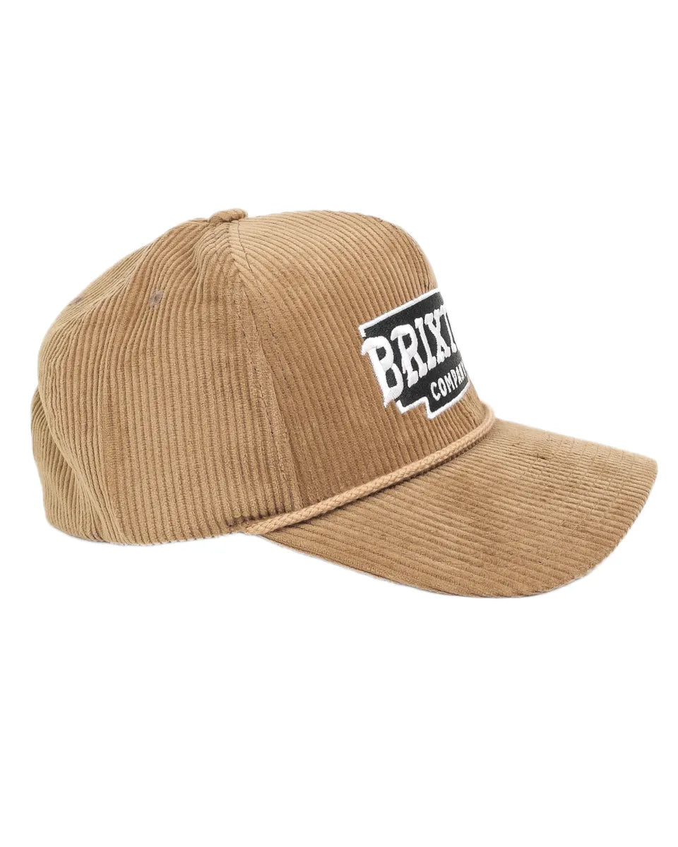 Brixton - Manchester Keps - Snapback Pierson - Brun