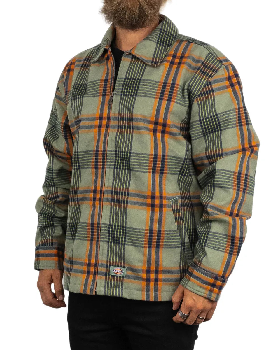 Dickies - Flanell Jacka  Rutig - Petersburg - Grön