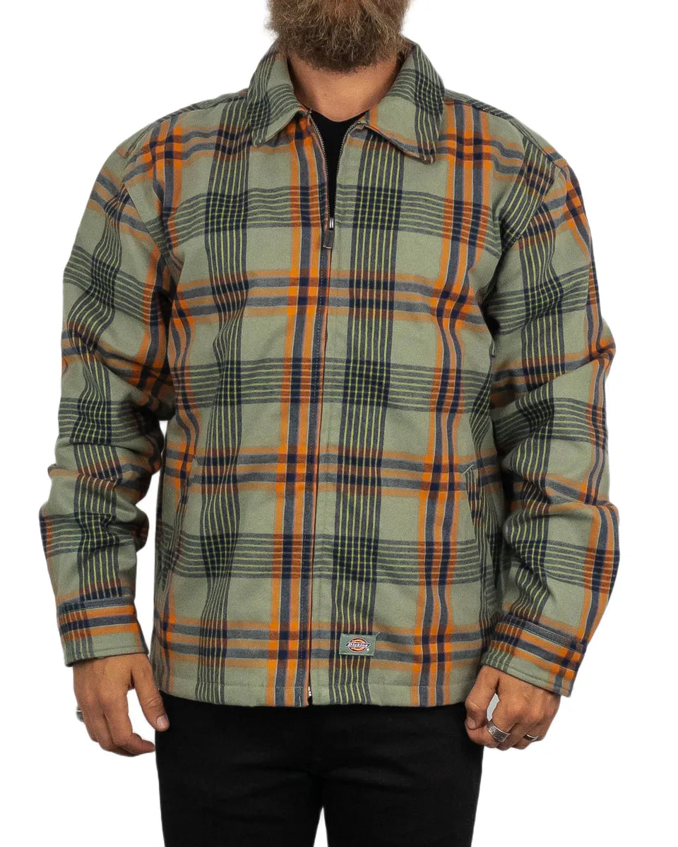 Dickies - Flanell Jacka  Rutig - Petersburg - Grön