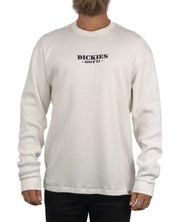 Dickies - Långärmad T-Shirt - Våfflad - Vit