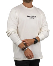 Dickies - Långärmad T-Shirt - Våfflad - Vit