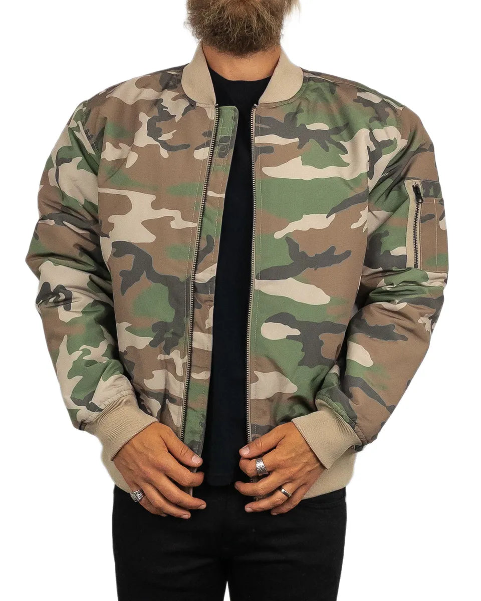 Vans - Bomberjacka Camoflauge - Copley - Grön