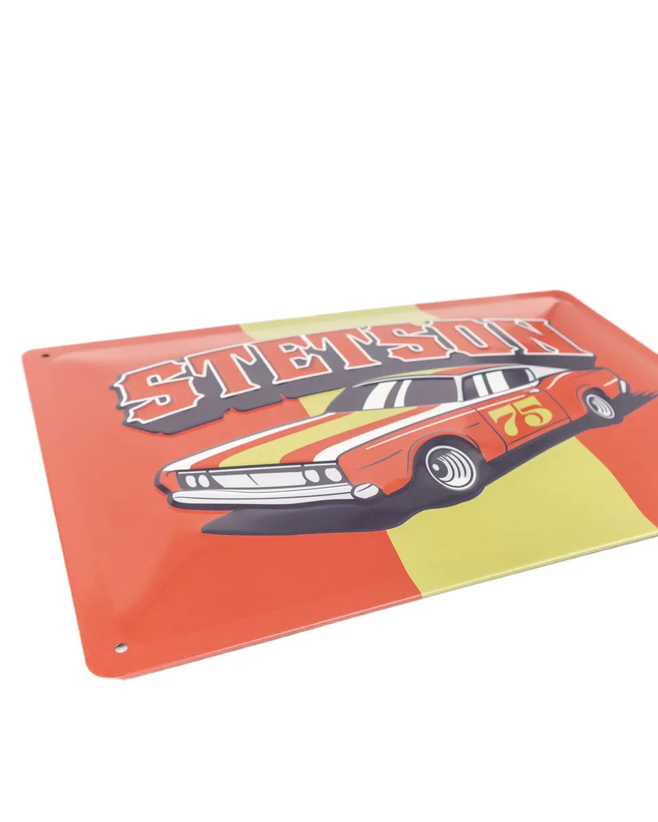 Stetson - Metallskylt - Bil 75 - Röd