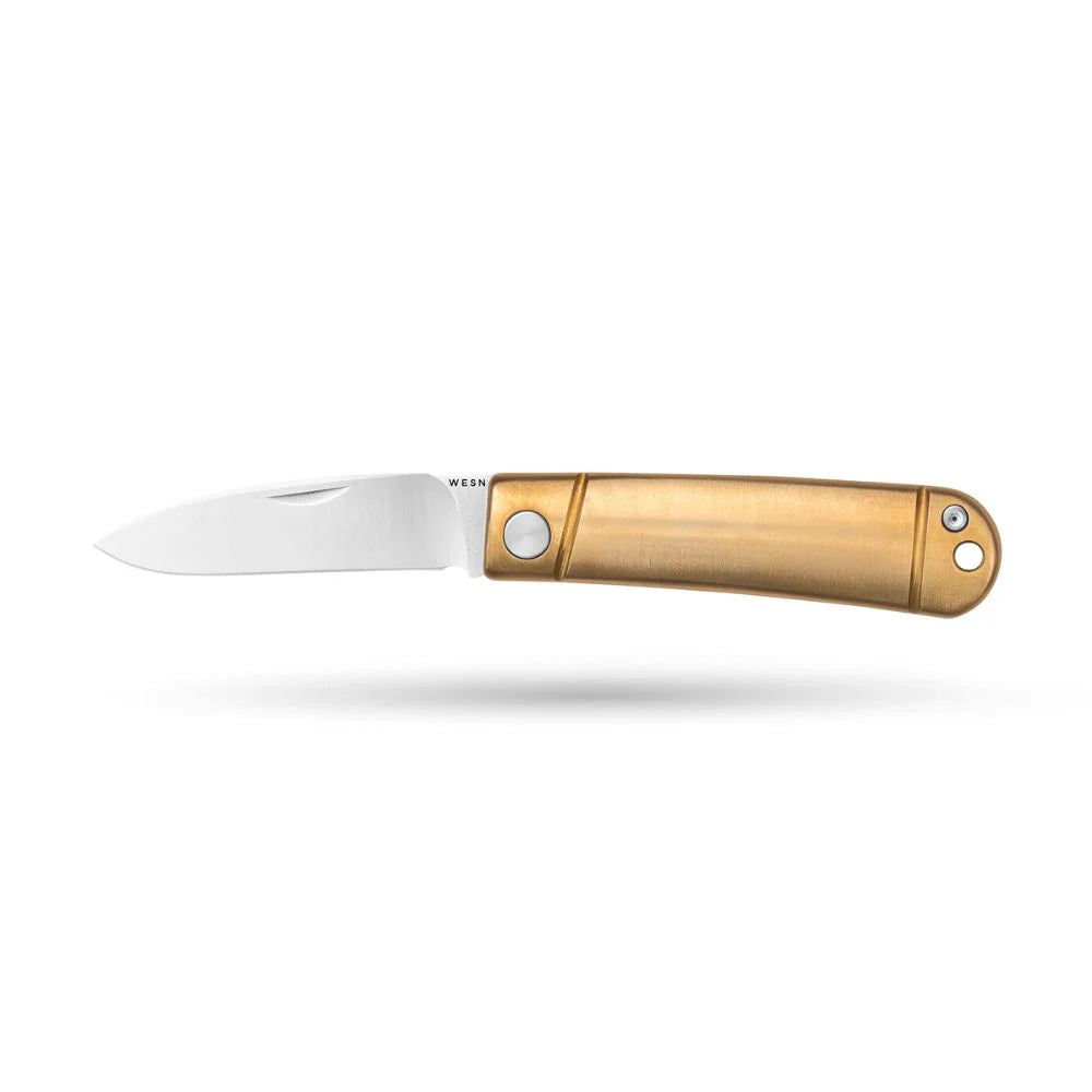 WESN The Henry fickkniv med mässingsskaft, framsida