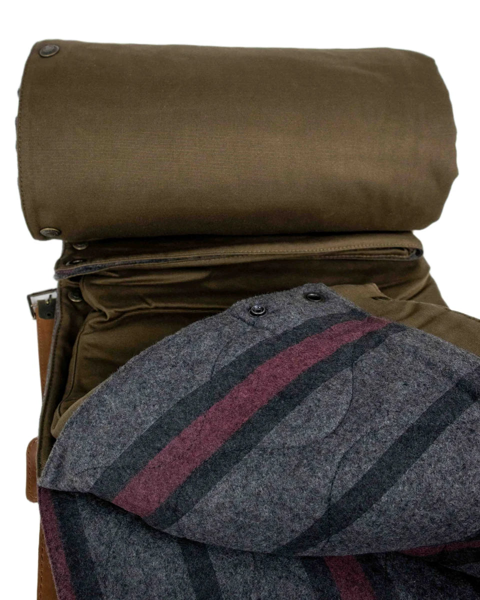 Pike Brothers - 1965 Survival Blanket vaxad filt - Khaki