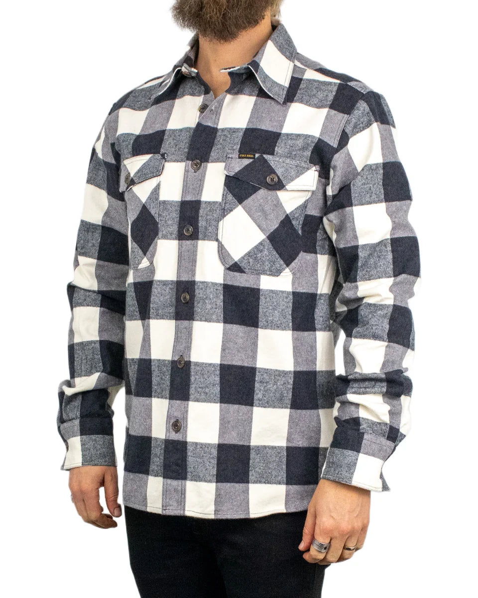 Pike Brothers - Flanellskjorta - 1943 CPO Buffalo - Vit