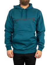 Carhartt - Signature logo Hood - Greenstone - Grön