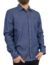 Lee - Skjorta - Leesure - Railroad - Blå