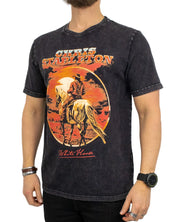 Band Tee - T-Shirt - Chris Stapleton White Horse - Svart