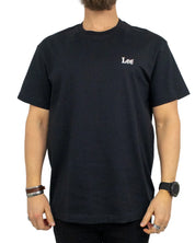 Lee -T-Shirt - Small logo - Box Fit - Svart