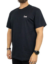 Lee -T-Shirt - Small logo - Box Fit - Svart