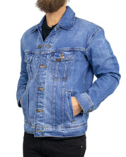 Lee - Jeansjacka - Relaxed Rider - Blå