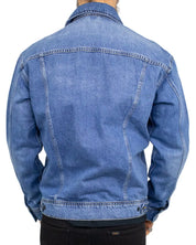 Lee - Jeansjacka - Relaxed Rider - Blå