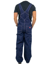 Dickies - Hängslebyxor Denim - Loose Fit - Rinsed Blå