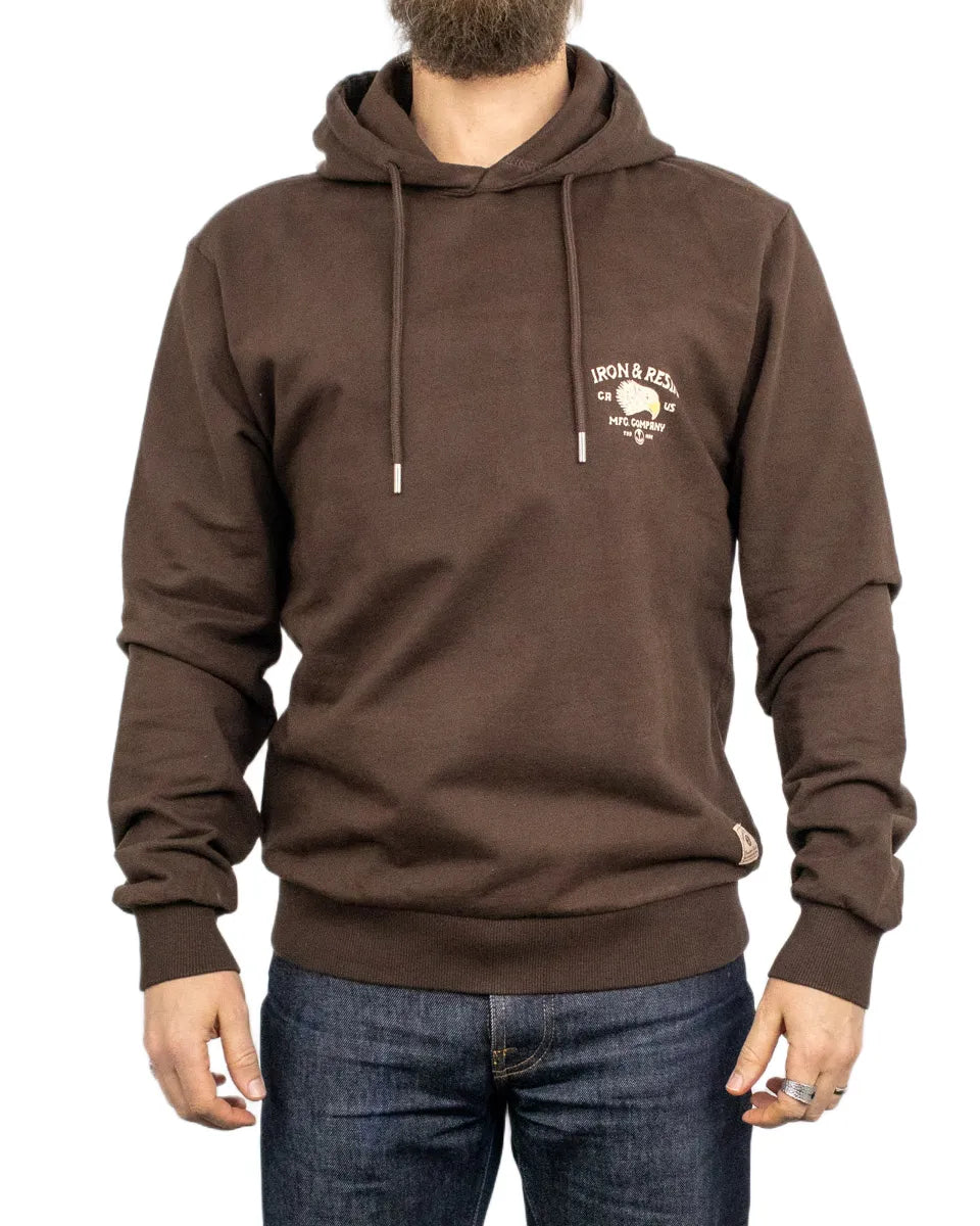 Iron & Resin - Hoodie with eagle - Don't ruin it - Brown