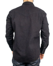 Wrangler - Western Jeansskjorta Rinse - Svart