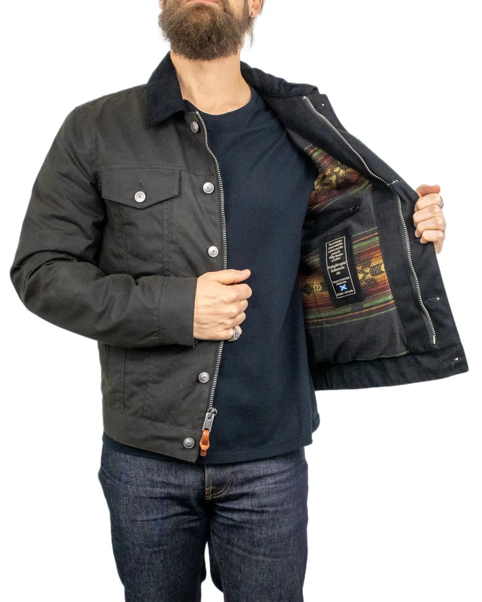 Iron & Resin - Waxed Canvas Jacket - Scout Halley - Olive Green