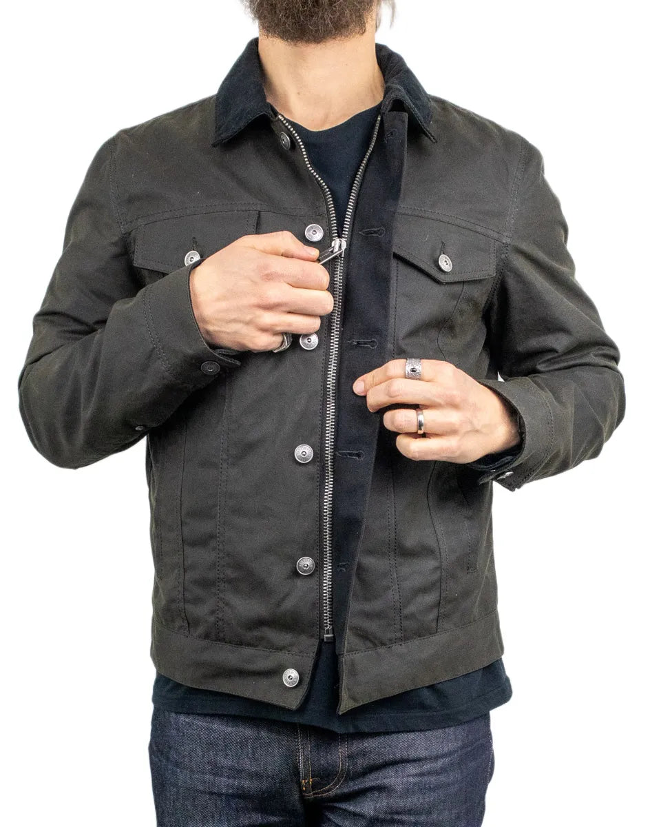Iron & Resin - Waxed Canvas Jacket - Scout Halley - Olive Green